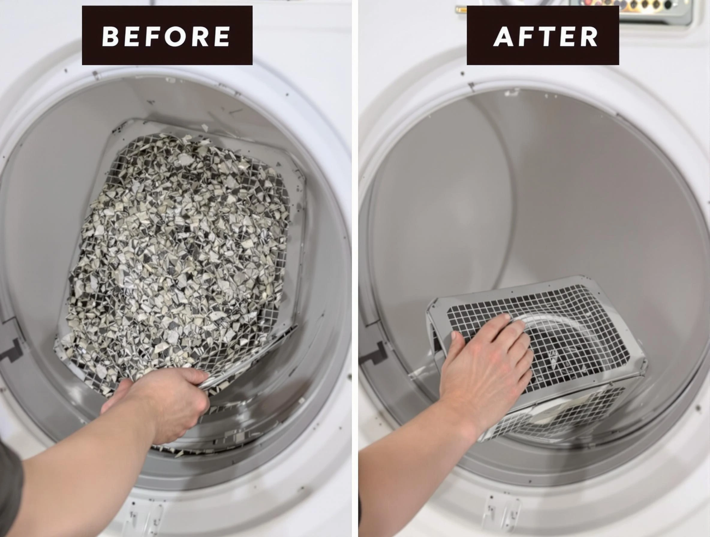 Professional lint trap cleaning by Washington Dryer Vent Cleaning in Washington